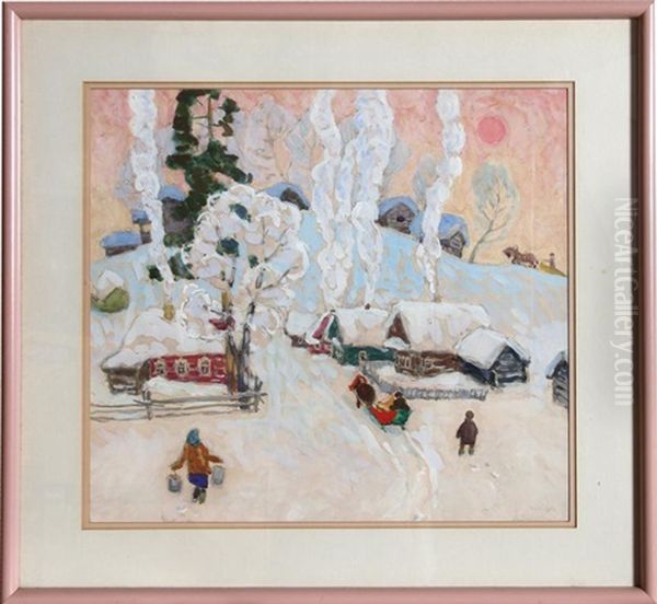 Untitled - Winter Village Scene - view 1