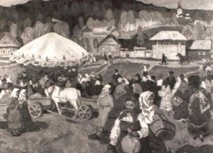 Russian Village Festival by Moishe (Moissey) Kogan