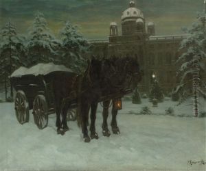 Motiv Aus Dem Abendlichen Wien by Jakob Koganowsky