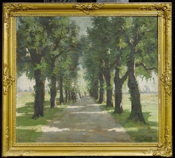 Allee Mit Reiter - view 1