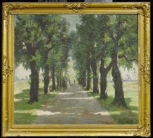 Allee Mit Reiter by Jakob Koganowsky