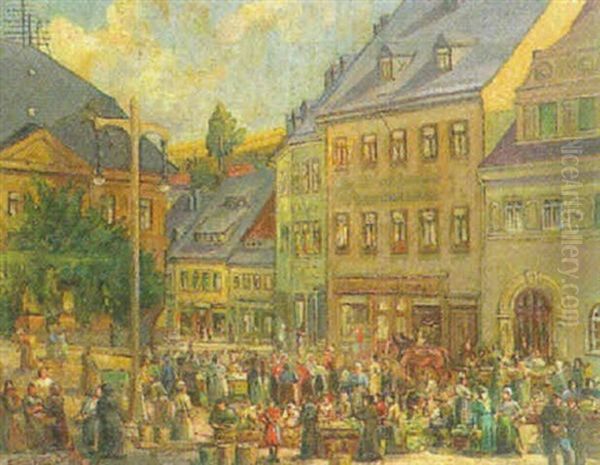 Wochenmarkt In Hainichen - view 1