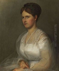 Wohl Portrat Der Viktoria Grafin Von Mensdorff-pouilly by Kaspar Koegler