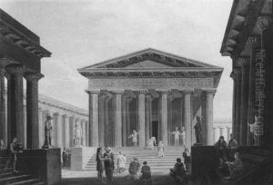Phantastische Tempelarchitektur by Ludwig Kohl
