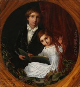 A Sibling Couple With A Book