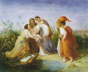 Die Findung Moses by Christian Kohler