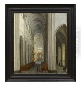 Interior Av Uppsala Domkyrka by Gustav Koehler