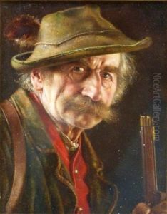 Man With Rifle by Gustav Koehler
