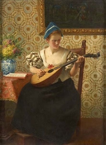 Lady With A Mandolin - view 1