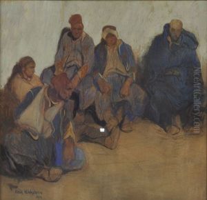 Kriegsgefangene Algerier by Hans Kohlschein