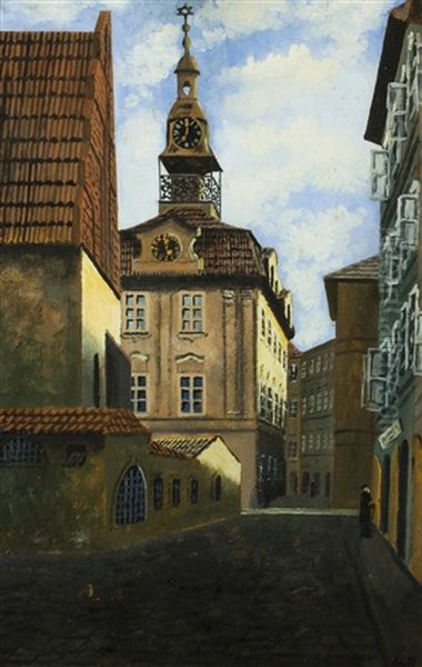 Blick Auf Die Altneusynagoge Und Das Judische Rathaus - view 1