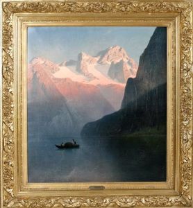 Abend Am Gosausee by Julius Koehnholz