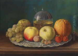 Stillleben Mit Obstteller