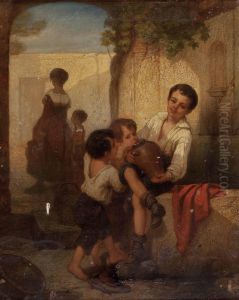 Durstige Kinder by Joseph Beaume
