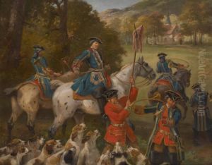 Depart De Chasse Acourre by Joseph Beaume