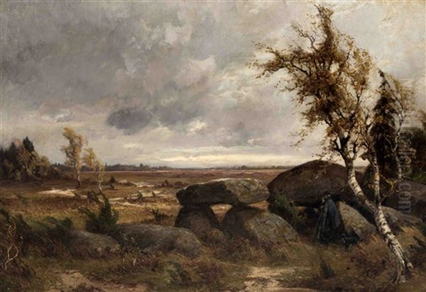 Heidelandschaft Mit Schafer - view 1