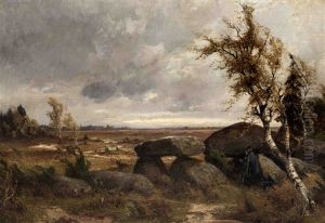 Heidelandschaft Mit Schafer Heidelandschaft Mit Schafer