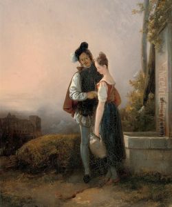 An Assignation At Dusk by Joseph Beaume