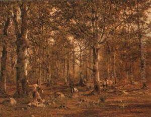 Huntsmen In A Birch Wood Huntsmen In A Birch Wood