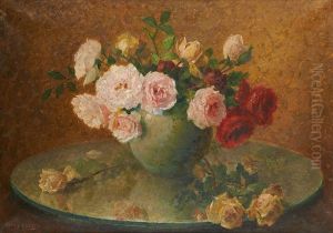 Vase Fleuri De Roses