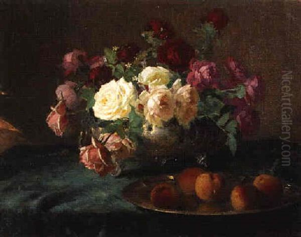 Still Life With Roses And Peaches - view 1