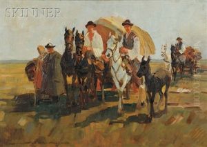 Horse-drawn Wagons And Figures Horse-drawn Wagons And Figures
