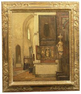 Seitenaltar In Der Marienkirche Zu Lubeck by Ernst Kolbe