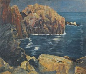 Rocky Mediterranean Coast by Ernst Kolbe