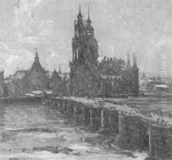 Augustusbrucke In Dresden - view 1