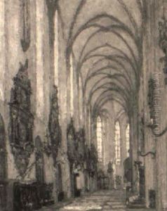 Interieur Der Marienkirche Zu Lubeck