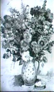 Kanne Mit Sommerblumenstrauss by Georg Kolbe