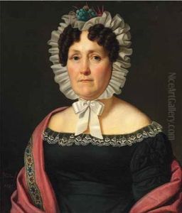 Portrat Einer Burgerlichen Frau Mit Weisem Haubchen
