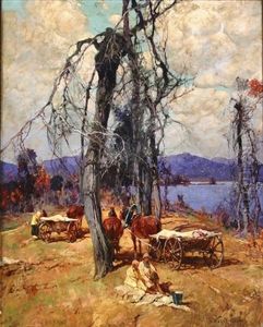 An Afternoon Rest Along The River by Sergei Kolesnikoff
