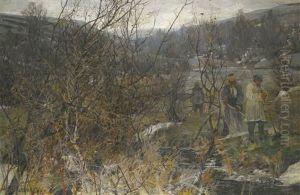 Winter Hunt by Ivan Feodorovich Kolesnikov