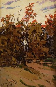 Autumn Etude by Stepan Feodorovich Kolesnikov