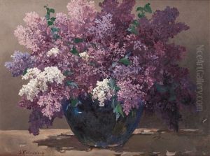 Lilacs In A Blue Vase Lilacs In A Blue Vase