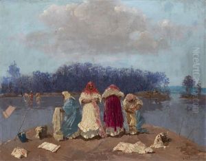 Laundry Day by Stepan Feodorovich Kolesnikov