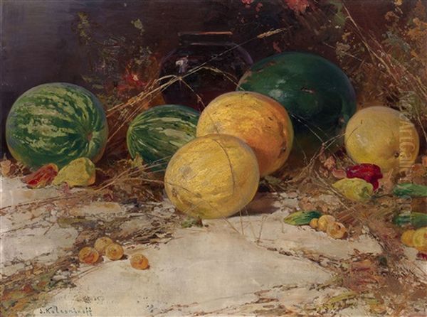 Still Life With Watermelons And Melons - view 1