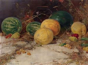 Still Life With Watermelons And Melons