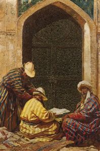 Three Scholars by Stepan Feodorovich Kolesnikov