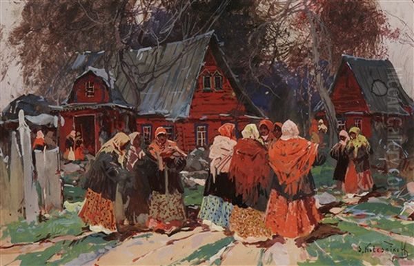 Groupe De Femmes Russes Dans Le Village - view 1