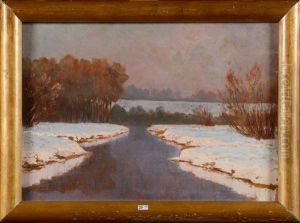 Paysage Enneige by Stepan Feodorovich Kolesnikov