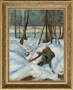 Winter Landscape With River