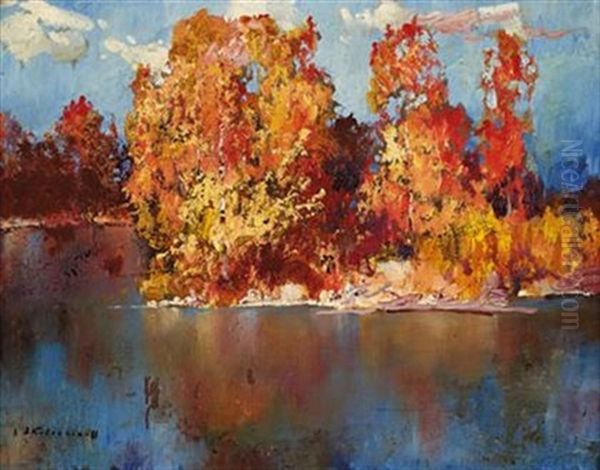 Trees On A Lake - view 1