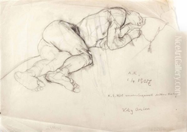 Liegender Mannlicher Akt (study) - view 1