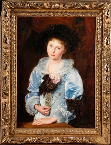 Portrait De Jeune Fille Au Pavot - view 1