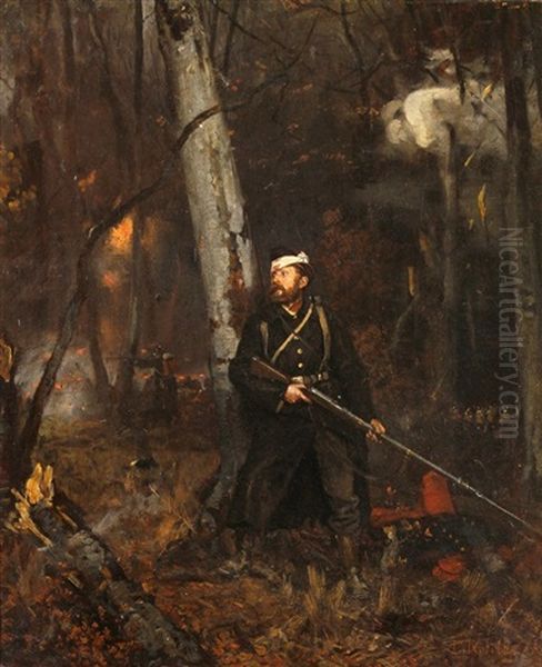 Verletzter Deutscher Soldat Bei Der Wache - view 1