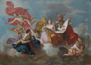 The Arts: A Modello For A Ceiling Decoration by Claudio Francesco Beaumont