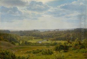 Summer Landscape Near Jyderup by Anton (Claus) Kolle