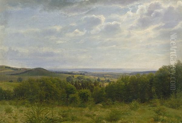 Spatsommerliche Landschaft Auf Nordseeland - view 1